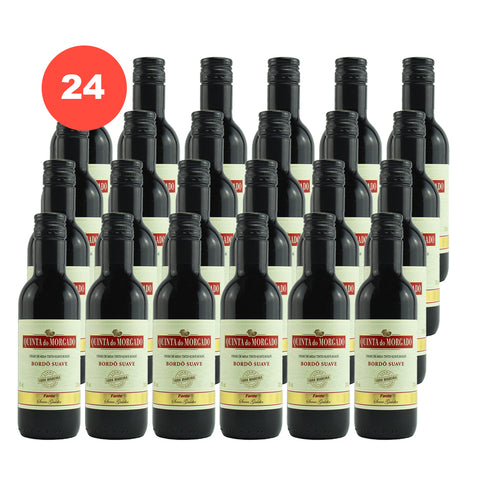 Pack 24 Un Mini Vinho Quinta Do Morgado Bordo Suave 245ml