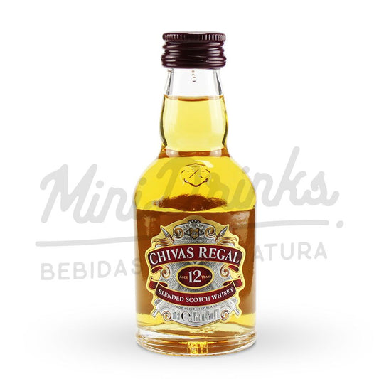Pack 12 Un Mini Whisky Chivas 12 anos 50ml